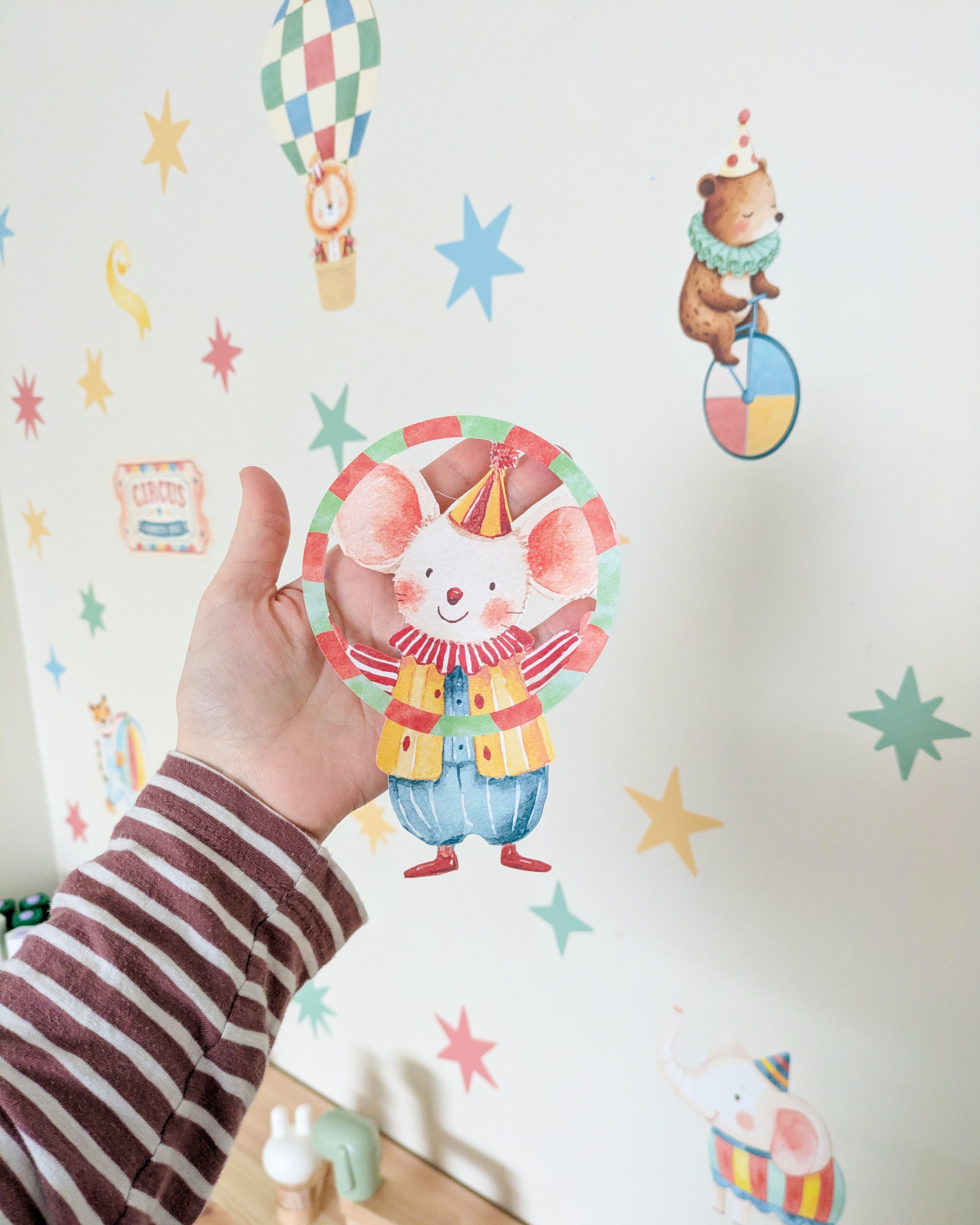 Circus Wall Stickers | Colourful Nursery Wall Decals Baby & Kids Room