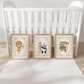 Load image into Gallery viewer, Cool Kids Club Nursery Prints – Lion, Panda & Tiger Set - RoseRowanDesign - 
