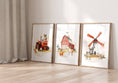 Load image into Gallery viewer, Farm Nursery Prints | Set of 3 | Tractor & Red Barn Wall Art for Baby Boys' Room - RoseRowanDesign - 
