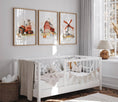 Load image into Gallery viewer, Farm Nursery Prints | Set of 3 | Tractor & Red Barn Wall Art for Baby Boys' Room - RoseRowanDesign - 
