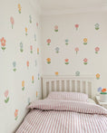 Load image into Gallery viewer, Premium Fabric Nursery Wall Stickers - Pastel Flower Decals
