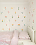 Load image into Gallery viewer, Premium Fabric Nursery Wall Stickers - Pastel Flower Decals
