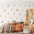 Load image into Gallery viewer, Premium Fabric Nursery Wall Stickers - Fruit - RoseRowanDesign

