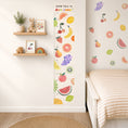 Load image into Gallery viewer, Personalised Children’s Height Chart Wall Sticker - Fruit
