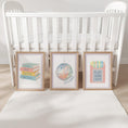 Load image into Gallery viewer, Girls Wall Art Prints Set - Pastel Books Disco Ball Crayons - RoseRowanDesign - 
