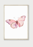 Load image into Gallery viewer, Pink Butterfly Personalised Set Of 3 Nursery Prints For Baby Girls Room, Girl Bedroom Prints, Pink Nursery Decor Wall Art, Butterflies Print
