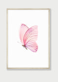 Load image into Gallery viewer, Pink Butterfly Set Of 3 Nursery Wall Art For Baby Girls Room, Girly Bedroom Prints, Pink Nursery Decor Wall Art, Butterflies Print Set
