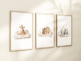 Load image into Gallery viewer, Safari Animal Prints For Nursery, Set Of 3 Safari Animal Nursery Wall Art Prints For Baby Boys Room, Neutral Nursery Decor, Cloud Wall Art
