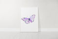 Load image into Gallery viewer, Purple Butterfly Set Of 3 Nursery Wall Art For Baby Girls Room, Girly Bedroom Prints, Purple Nursery Decor Wall Art, Butterflies Print Set

