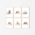 Load image into Gallery viewer, Safari Animal Prints For Nursery, Set Of 6 Safari Theme Nursery Wall Art Prints For Babies Room, Neutral Nursery Decor, Childs Pictures
