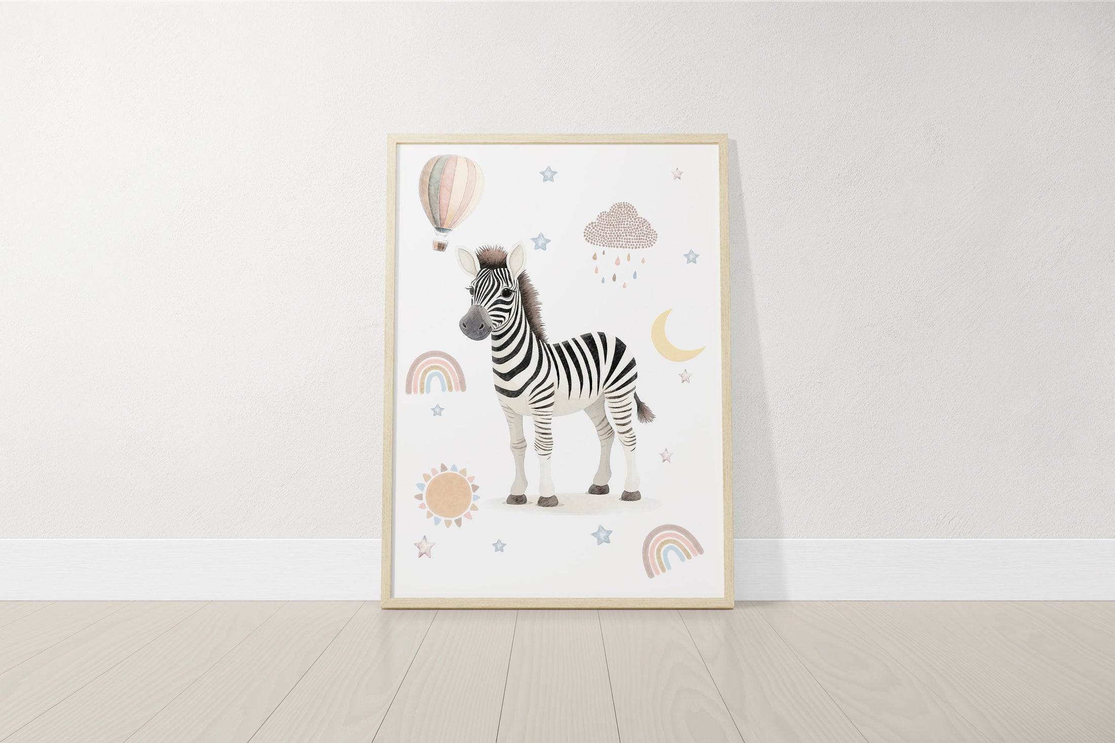 Safari Animal Prints For Nursery, Set Of 6, Boho Nursery Wall Art Prints For Babies Room, Neutral Nursery Decor, Animal Pictures Wall Art
