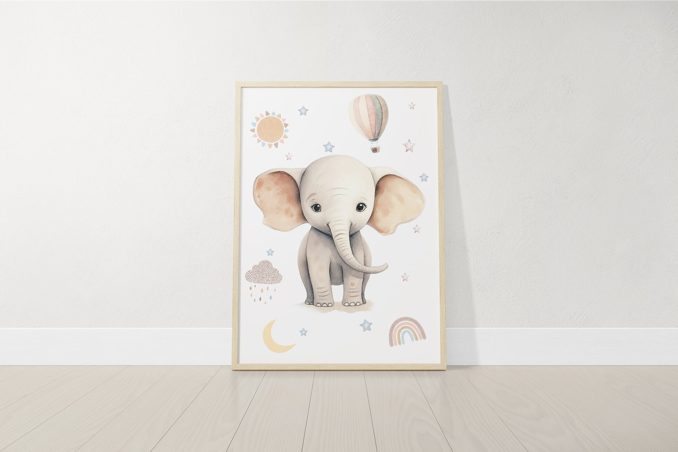 Safari Animal Prints For Nursery, Set Of 3, Boho Nursery Wall Art Prints For Babies Room, Unisex Nursery Decor, Animal Pictures Wall Art