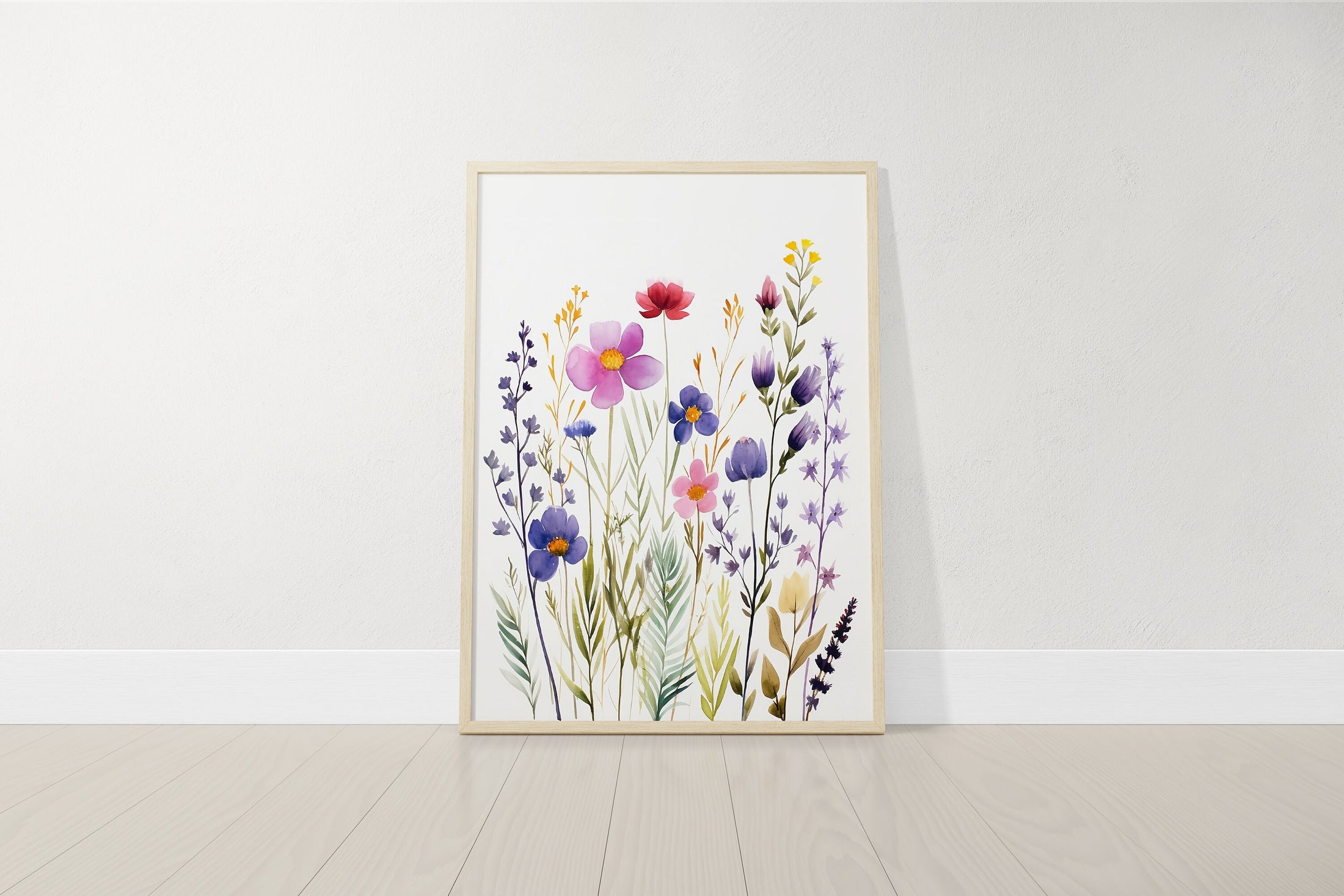 Purple Wildflower Set Of 3 Nursery Wall Art Prints For Baby Girls Room, Girls Bedroom Prints, Floral Nursery Decor, She Is a Wildflower