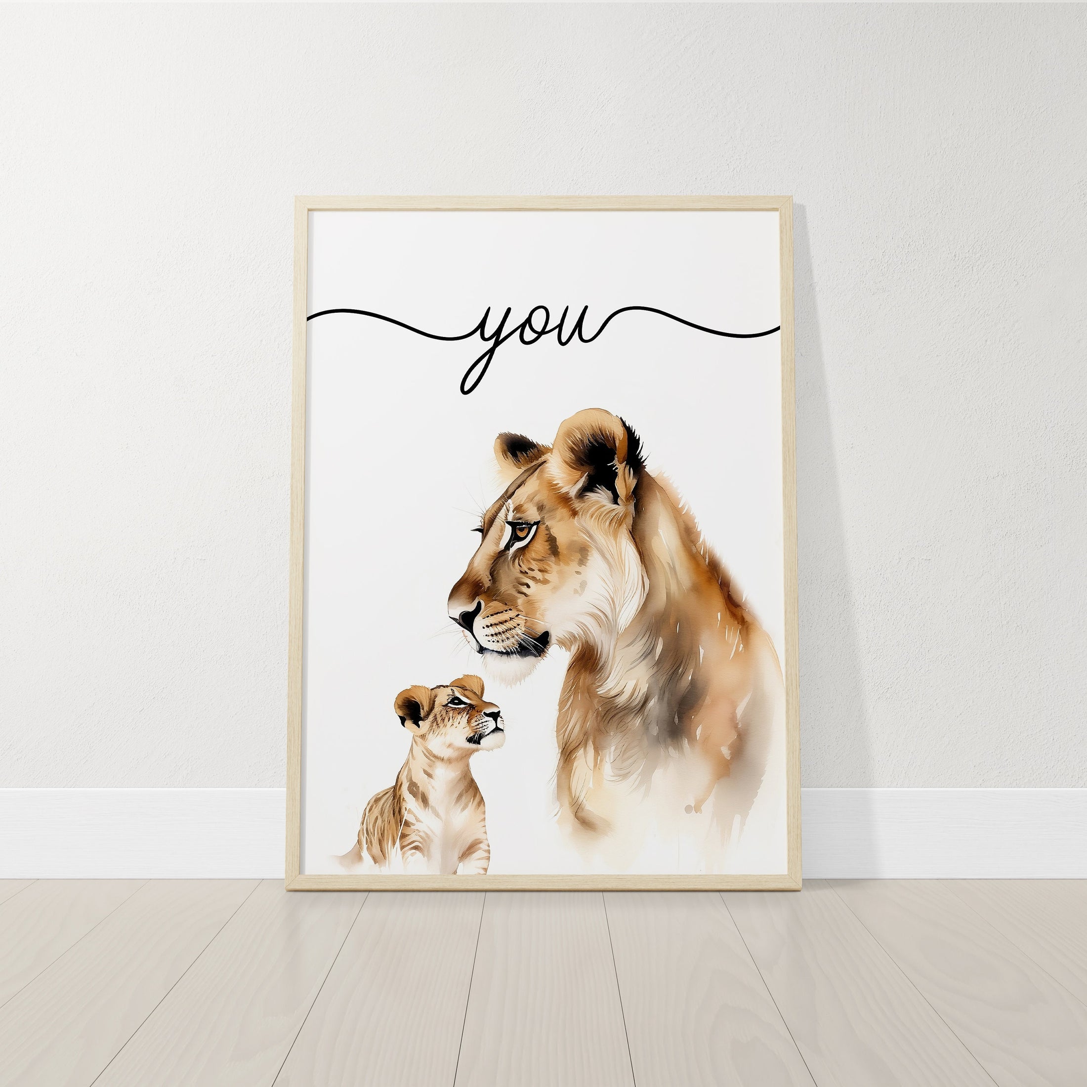 Safari Animal Prints for Nursery, Set of 3 Safari Animal Nursery Wall Art Prints for Babies Room, Neutral Nursery Decor, You Are So Loved