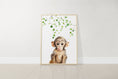 Load image into Gallery viewer, Personalised Name Print, Safari Animal Nursery Prints, Set Of 3 Jungle Theme Prints, Green Botanical, Neutral Nursery Decor, Kids Bedroom
