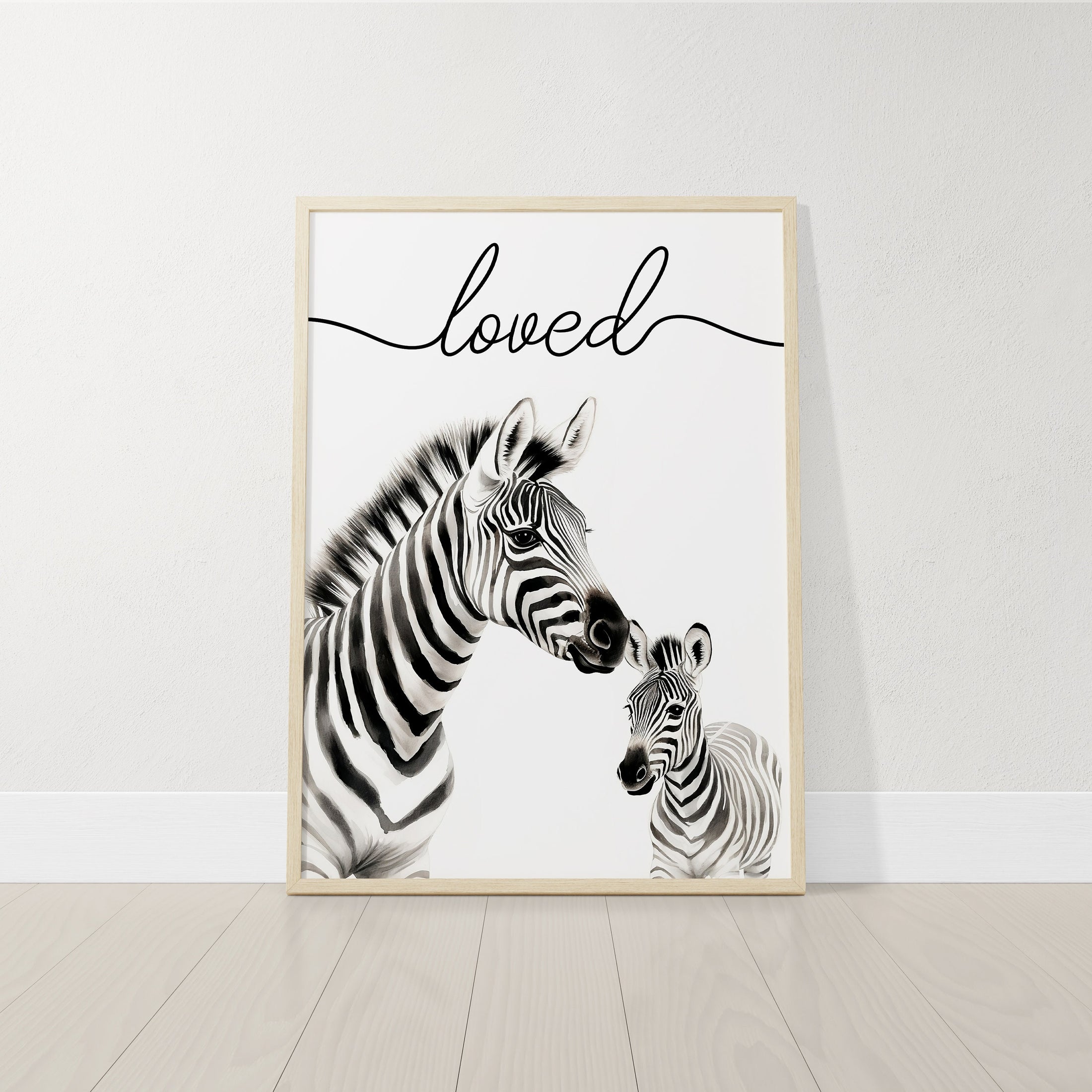 Safari Animal Prints for Nursery, Set of 3 Safari Animal Nursery Wall Art Prints for Babies Room, Neutral Nursery Decor, You Are So Loved