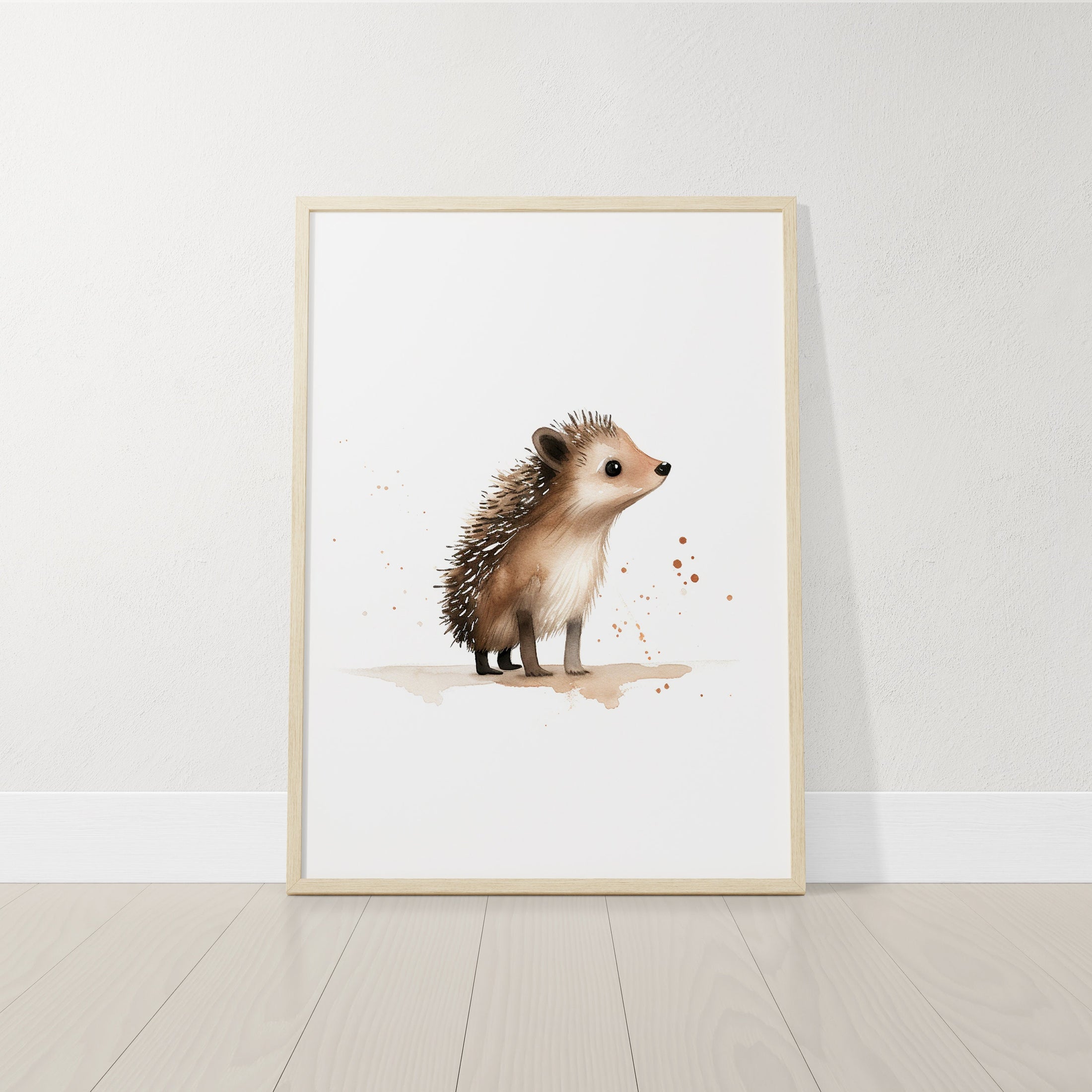 Woodland Animal Nursery Wall Prints, Set of 3 Forest Theme Decor for Babies Bedroom, Neutral Nursery Animal Wall Art, Boho Playroom Pictures