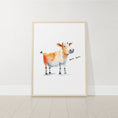 Load image into Gallery viewer, Set of 3 Farm Animal Nursery Prints, Farm Theme Nursery Wall Art Prints For Baby Boys Bedroom, Farmhouse Playroom Posters, Gender Neutral
