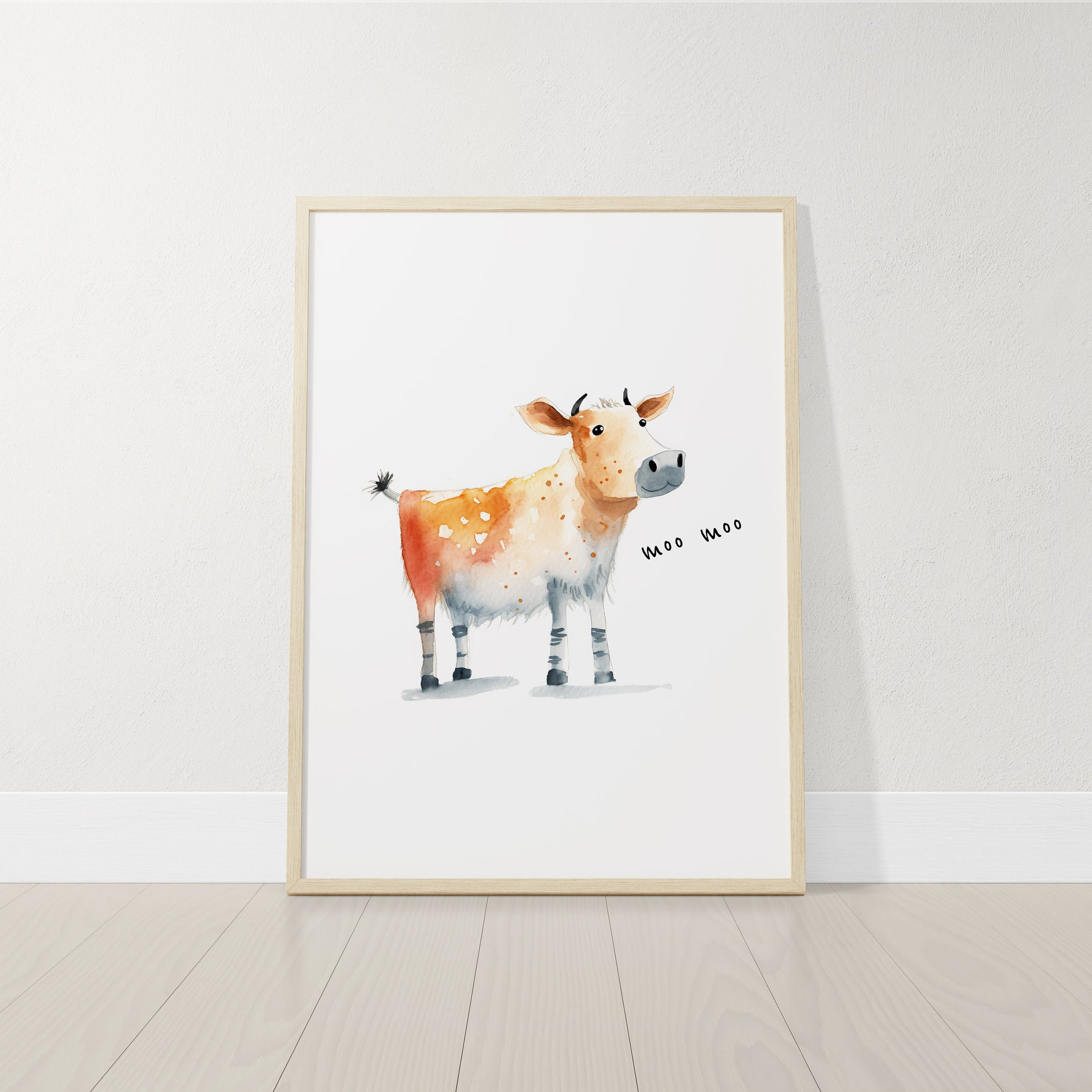 Set of 3 Farm Animal Nursery Prints, Farm Theme Nursery Wall Art Prints For Baby Boys Bedroom, Farmhouse Playroom Posters, Gender Neutral