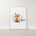 Load image into Gallery viewer, Safari Animal Prints For Nursery, Set Of 6 Boho Wildflower Safari Nursery Wall Art for Baby Girl Room, Floral Nursery Decor, Animal Pictures
