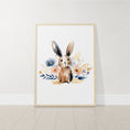 Load image into Gallery viewer, Woodland Animal Nursery Prints, Set Of 6 Forest Animal Wall Art for Baby Girls Room, Boho Nursery Decor, Girls Wildflower Nursery Wall Art
