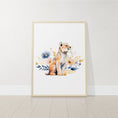 Load image into Gallery viewer, Safari Animal Prints for Nursery, Set Of 3 Boho Wall Art Prints for Babies Room, Girls Nursery Decor, Baby Animal Wildflower Nursery Decor
