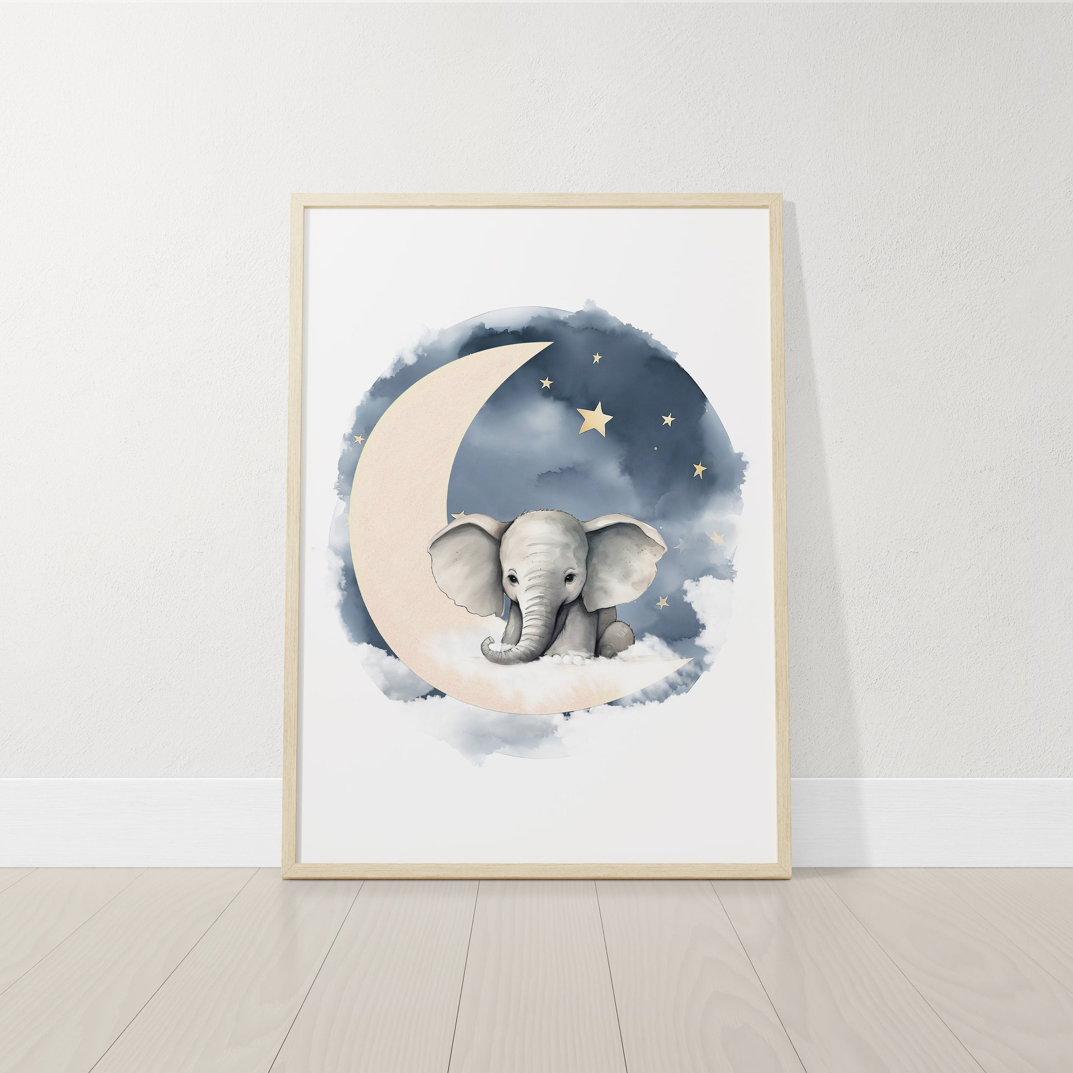 Elephant Nursery Prints, Set Of 3 Nursery Prints for Baby Boys Bedroom, Girls Boho Nursery Wall Art, Playroom Decor, Gender Neutral Nursery