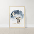 Load image into Gallery viewer, Elephant Nursery Prints, Set Of 3 Nursery Prints for Baby Boys Bedroom, Girls Boho Nursery Wall Art, Playroom Decor, Gender Neutral Nursery

