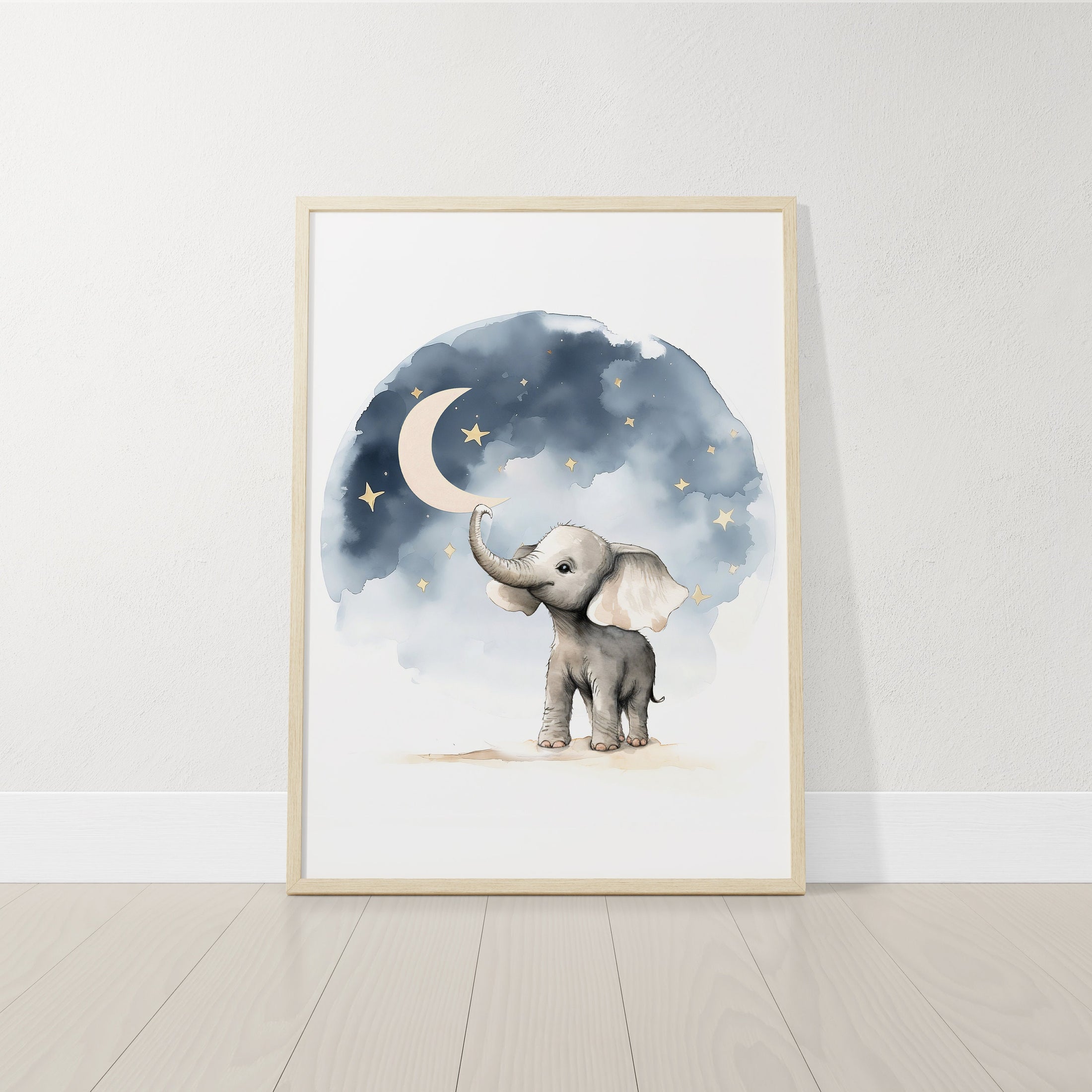 Elephant Nursery Prints, Set Of 3 Nursery Prints for Baby Boys Bedroom, Girls Boho Nursery Wall Art, Playroom Decor, Gender Neutral Nursery