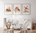 Load image into Gallery viewer, a baby's room with a crib, table and chairs
