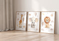 Load image into Gallery viewer, Safari Animal Prints For Nursery, Set Of 6, Boho Nursery Wall Art Prints For Babies Room, Neutral Nursery Decor, Animal Pictures Wall Art
