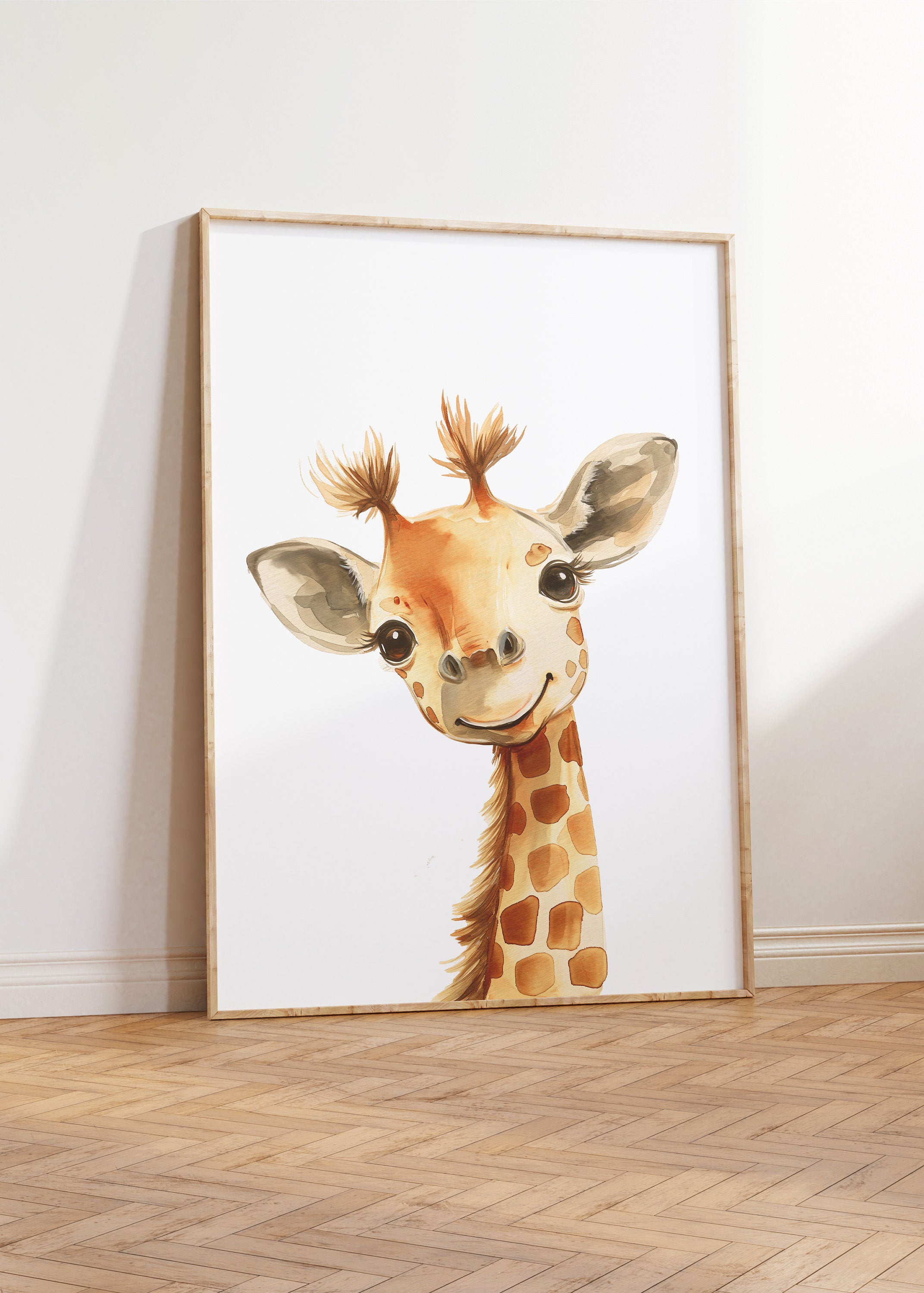 Safari Animal Prints for Nursery, Set Of 3 Safari Nursery Wall Art Pictures for Babies Room, Gender Neutral Decor, Jungle Playroom Posters