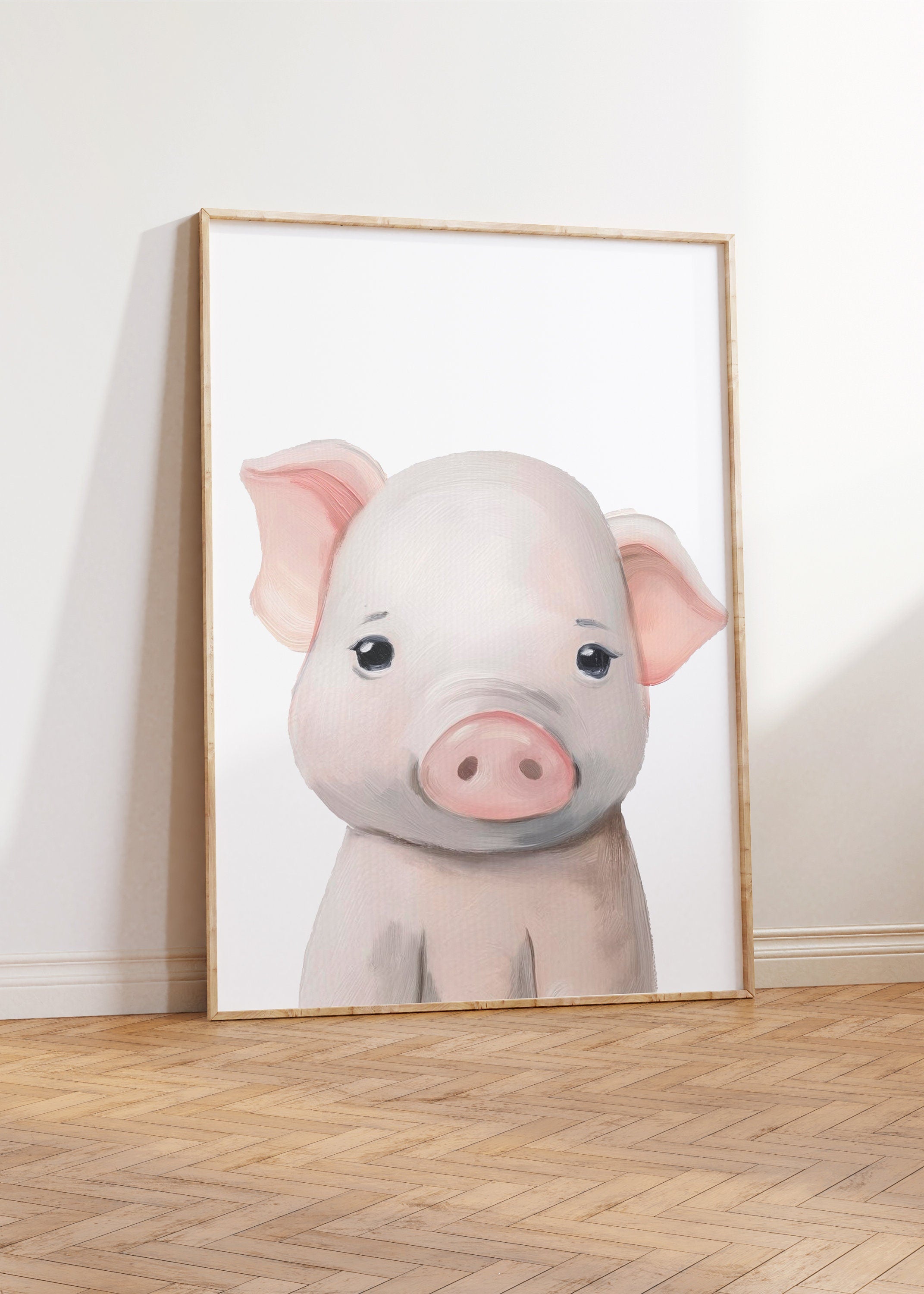 Farm Animal Prints for Nursery, Set Of 6 Farm Animal Nursery Wall Art for Babies Bedroom,Gender Neutral Nursery Decor, Playroom Posters