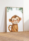 Load image into Gallery viewer, Safari Animal Nursery Prints, Set Of 3 Safari Nursery Wall Art Pictures for Babies Bedroom, Gender Neutral Decor, Jungle Playroom Posters
