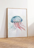 Load image into Gallery viewer, Set of 3 Sea life Wall Art, Nautical Nursery Wall Art, Ocean Theme Bedroom Prints, Nursery Prints for Babies Room, Blue Kids Playroom Decor
