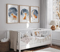 Load image into Gallery viewer, Night Sky Fox Nursery Prints, Set Of 3 Nursery Prints for Babies Bedroom, Boho Nursery Wall Art, Playroom Decor, Gender Neutral Nursery
