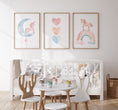 Load image into Gallery viewer, a baby's room with a crib, table and chairs
