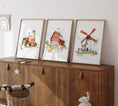 Load image into Gallery viewer, Set of 3 Farm Nursery Prints, Animal Theme Nursery Wall Art Prints for Baby Boy Bedroom, Tractor Playroom Posters, Cow Sheep Pig Chicken Dog
