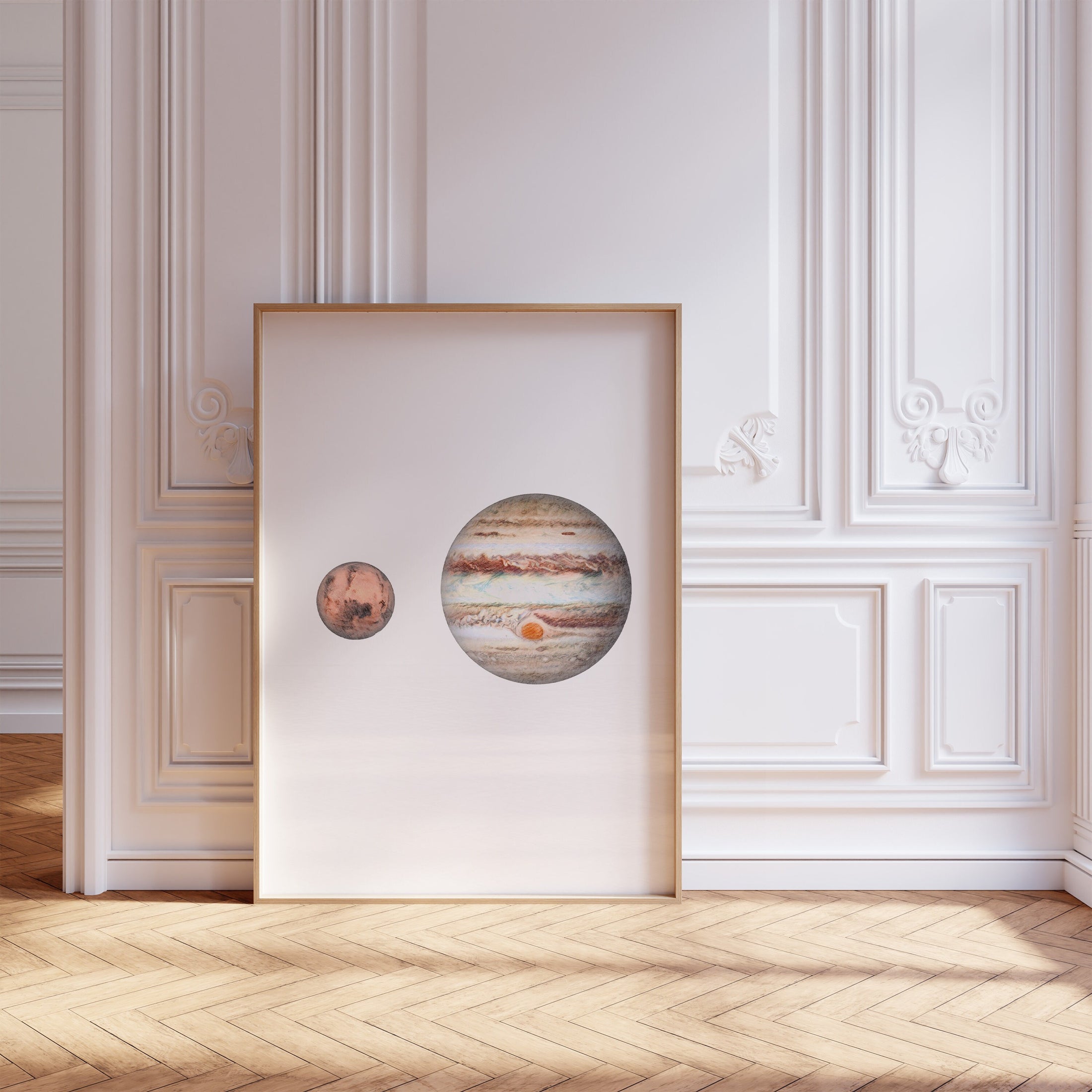 Space Nursery Set of 3 Prints, Solar System Nursery Wall Art Decor for Boys Room, Toddler Boy Bedroom, Astronaut Playroom Poster, Kids Art