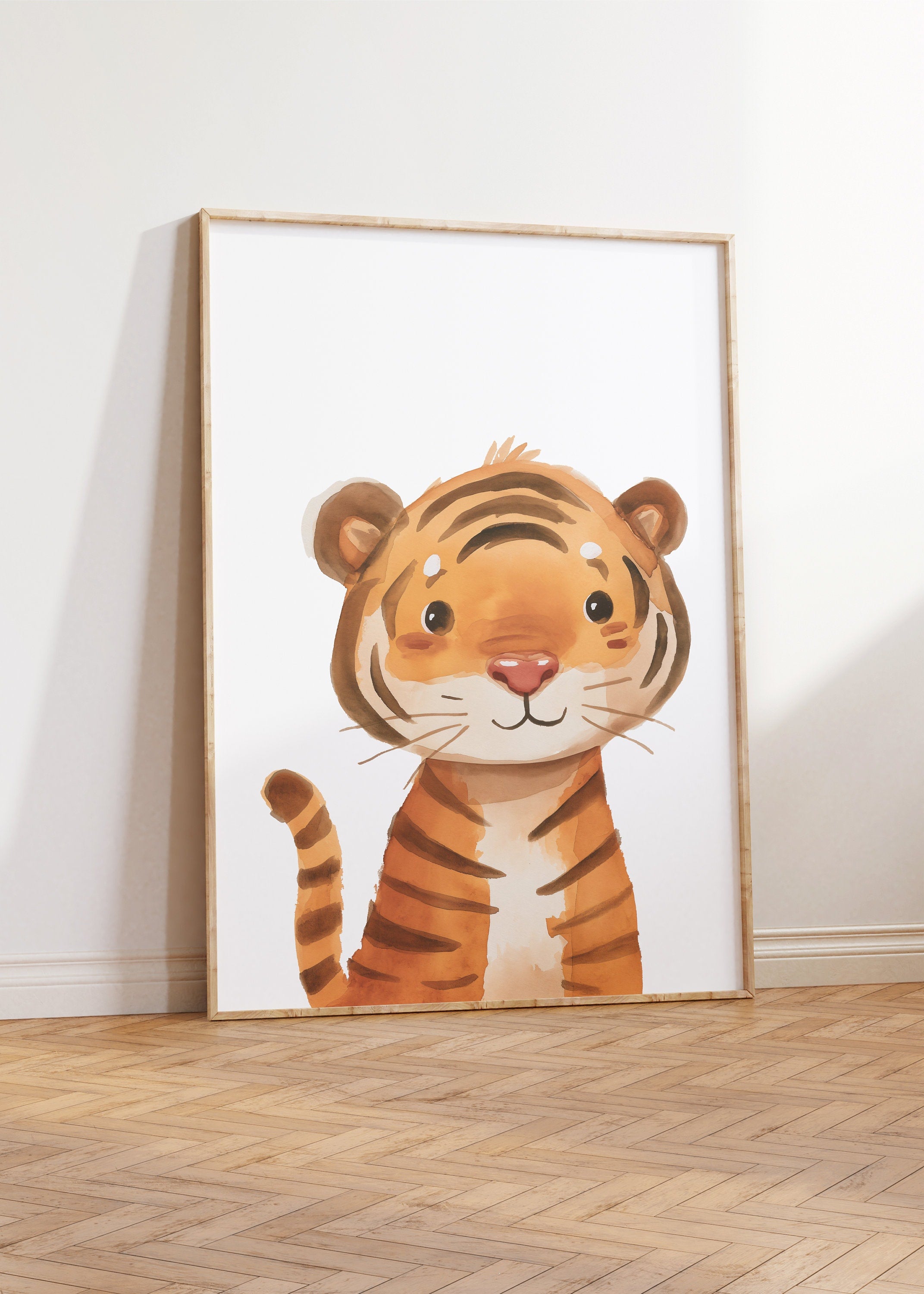 Safari Animal Prints for Nursery, Set Of 3 Safari Nursery Wall Art Pictures for Babies Room, Gender Neutral Decor, Jungle Playroom Posters