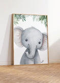 Load image into Gallery viewer, Personalised Safari Nursery Wall Prints, Set of 3 Kids Name Art, Boys Bedroom Decor, Girls Room Animal Pictures, Custom Playroom Posters
