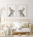 Load image into Gallery viewer, 2 bunnies looking at each other
