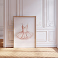 Load image into Gallery viewer, Set of 3 Girls Ballet Nursery Prints, Pink Tutu, Bow and Ballet Shoes for little Girls Bedroom, Playroom or Nursery, Neutral Dance Decor
