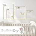Load image into Gallery viewer, Hot Air Balloon Personalised Set of 3 Prints for Nursery, Striped Wall Art for Baby Bedroom, Beige Decor Gift,Framed Prints Animal Kids Room
