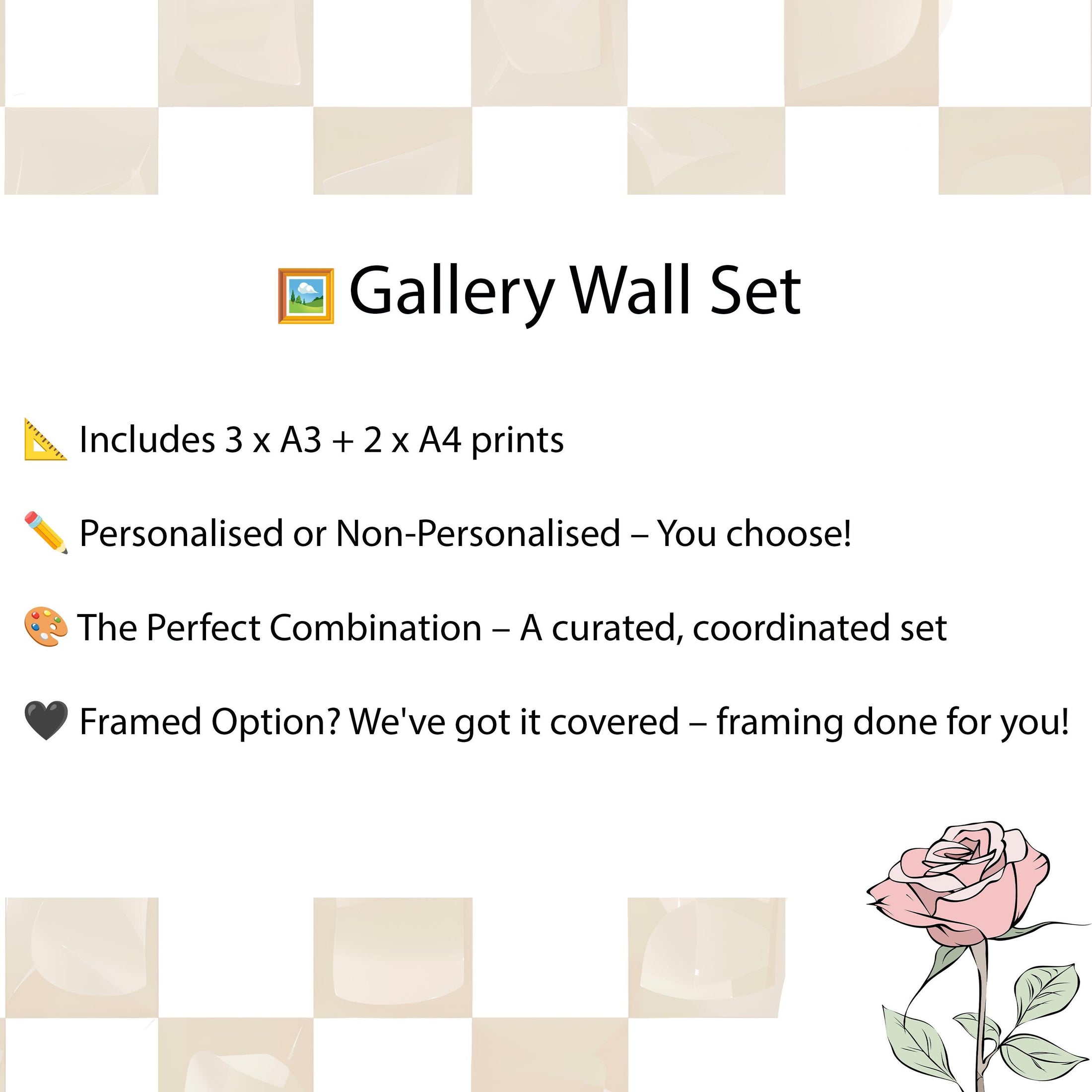 Educational Nursery Gallery Wall Set, Alphabet, Solar System Poster, World Map, Numbers and Shapes, Kids Learning Prints - Optional Frames