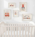 Load image into Gallery viewer, Long Live Boyhood Nursery Prints | Car, Bus & Rocket Decor Playroom Gallery Wall | Optional Frames
