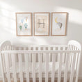 Load image into Gallery viewer, Personalised Hot Air Balloon To the Moon and Back Nursery Prints | Neutral Boys Bedroom Wall Art with Optional Frames

