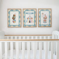 Load image into Gallery viewer, Personalised Circus Nursery Prints, Baby Name Print, Elephant Bear Big Top Tent, Kids Bedroom or Playroom Decor - Optional Frames
