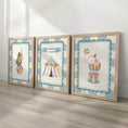 Load image into Gallery viewer, Personalised Circus Nursery Prints, Baby Name Print, Elephant Bear Big Top Tent, Kids Bedroom or Playroom Decor - Optional Frames

