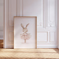 Load image into Gallery viewer, Set of 3 Personalised Girls Ballet Nursery Prints, Childs Custom Name Poster, Pink Dance Decor Wall Art for Nursery, Bedroom or Playroom
